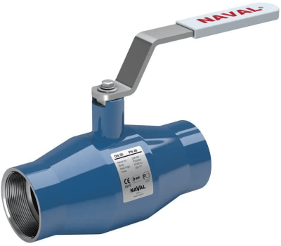 284158 Кран стальной NAVAL муфта-муфта DN40 PN40