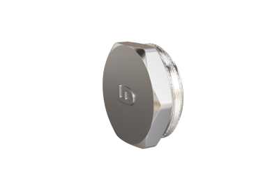 Пробка (в трубу) LD Pride DN15 (1/2") НР латунь никель в упаковке