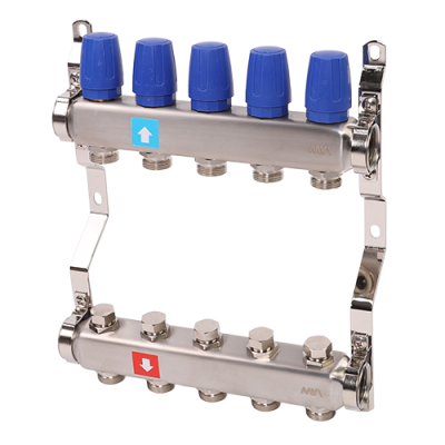 Коллектор без расходомеров, 5 выходов