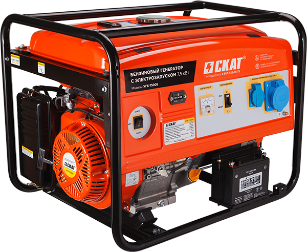 Установка генераторная бензиновая УГБ-7500Е