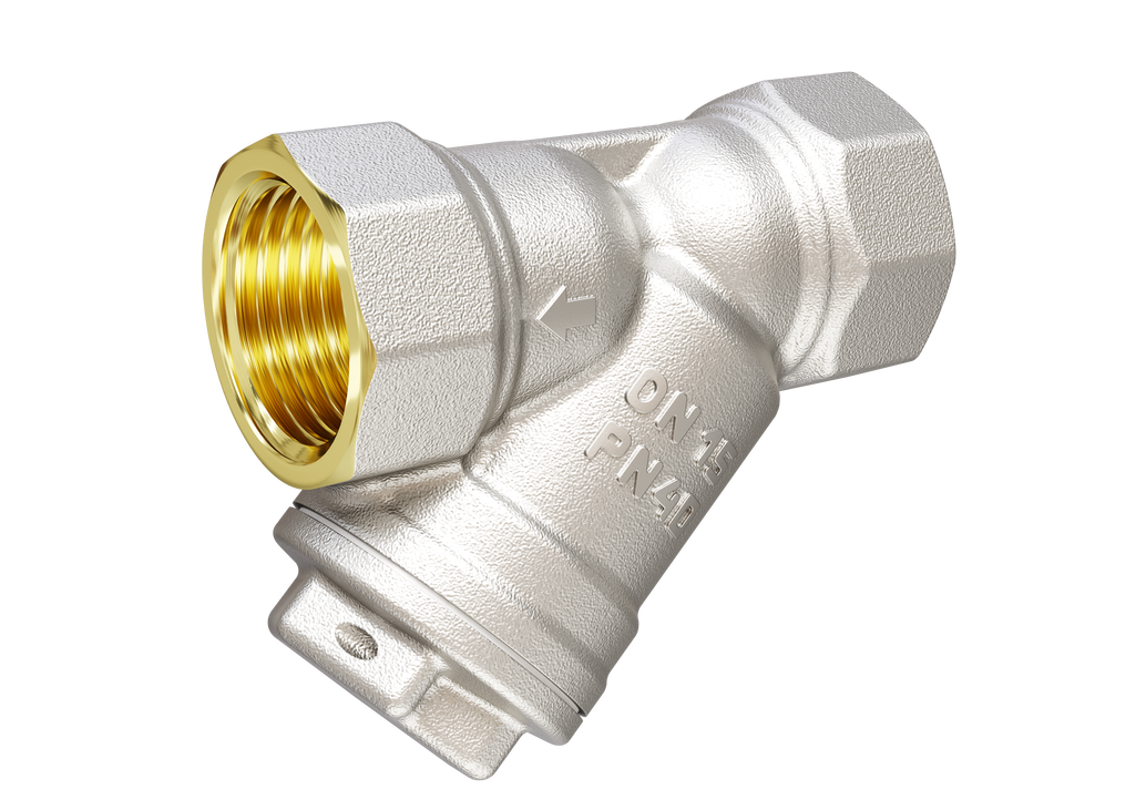 Фильтр косой латунный LD Pride 57.15.В-В Ду15 Ру40 с биркой