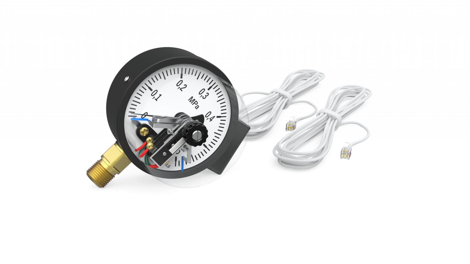 Датчик давления ectoControl  (манометр электроконтактный), G=1/2, 0-6 Атм