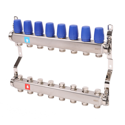 Коллектор без расходомеров, 8 выходов
