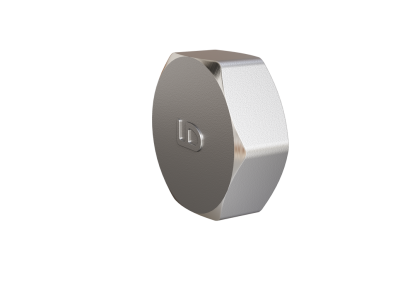 Заглушка LD Pride (на трубу) DN15 (1/2") ВР латунь никель