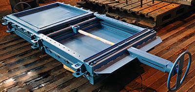 Затворы щитовые для закрытых каналов (глубинные) размер 400×400 мм, ручные