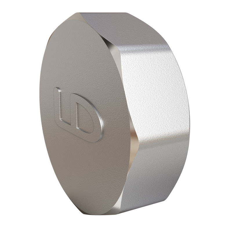 Заглушка LD Pride (на трубу) DN40 (1 1/2") ВР латунь никель