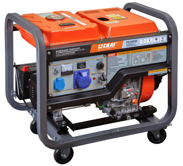 Установка генераторная дизельная УГД-6500E РЕЗЕРВ