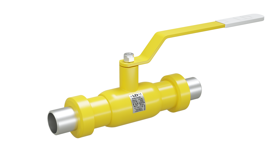 Кран шаровый LD КШЦШ Gas 015.040.П/П.02. из стали 20 Ду15 Ру4,0МПа