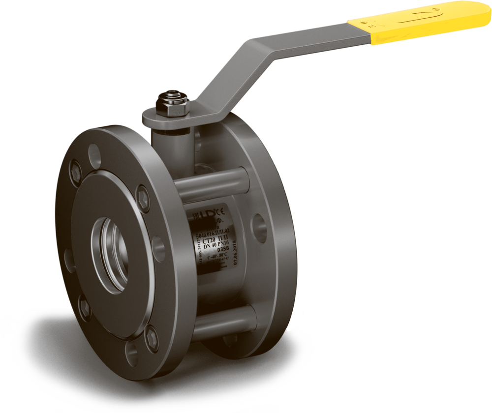 Кран шаровый 11с67п Компактный КШРФР из стали 20 Ду80 Ру1,6МПа полнопроходной с редуктором L = 130