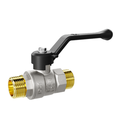 Кран шаровой латунный LD Pride 47.15.Н-Н.Р Ду 15 Ру 40 рычаг с биркой