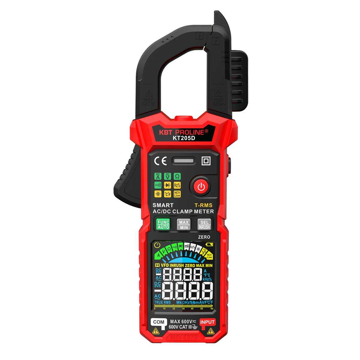 КТ 205D серия PROLINE КВТ КТ 205D серия PROLINE Токовые клещи цифровые