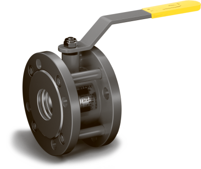 Кран шаровый 11с67п Компактный КШРФЭ из стали 20 Ду150/100 Ру1,6МПа под электропривод L = 160