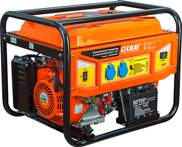 Установка генераторная бензиновая УГБ-5000ЕИ