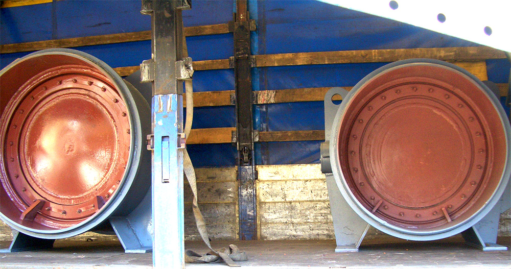 Затворы дисковые приварные с резиновым уплотнением 32с508р Ду 2000