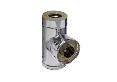 Сэндвич-тройник 90° (430/0,8мм + нерж.) Ф150х250