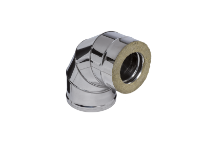 Сэндвич-колено 90° (430/0,5мм + нерж.) Ф150х250