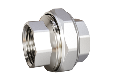 Муфта разъемная (американка) DN25 (1") ВР/ВР латунь никель