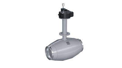 Кран шаровый LD для подземной установки КШЦПР из стали 20 Ду200 Ру2,5МПа полнопроходной Н=3000мм с вертикальным редуктором