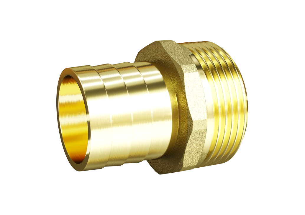 Штуцер для шланга LD Pride Дн25х1” НР латунь