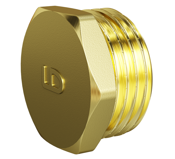 Пробка (в трубу) LD Pride DN15 (1/2") НР латунь