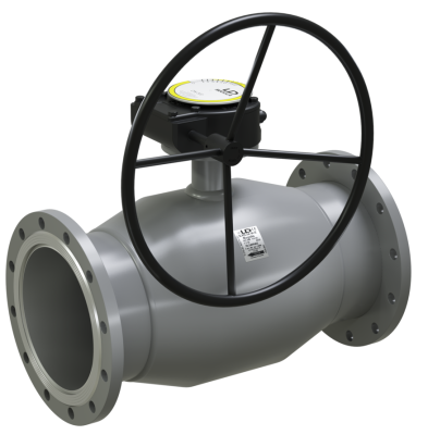 Кран шаровый LD КШЦФР Regula из стали 20 Ду125/100 Ру2,5МПа с редуктором