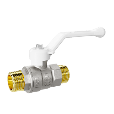 Кран шаровой латунный LD Pride 47.20.Н-Н.Р Ду 20 Ру 40 рычаг (white) с биркой