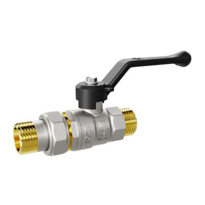 Кран шаровой латунный LD Pride 47.15.Н-ГШ.Р Ду 15 Ру 40 рычаг с биркой