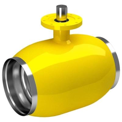 Кран стальной BROEN BALLOMAX газовый с ISO фланцем с рукояткой сварка-сварка DN 125 PN25 КШГ 71.102.125.А.25