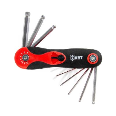НТК-Ш-08 серия KBT-PROFESSIONAL КВТ НТК-Ш-08 серия KBT-PROFESSIONAL Набор шестигранных ключей с шаром