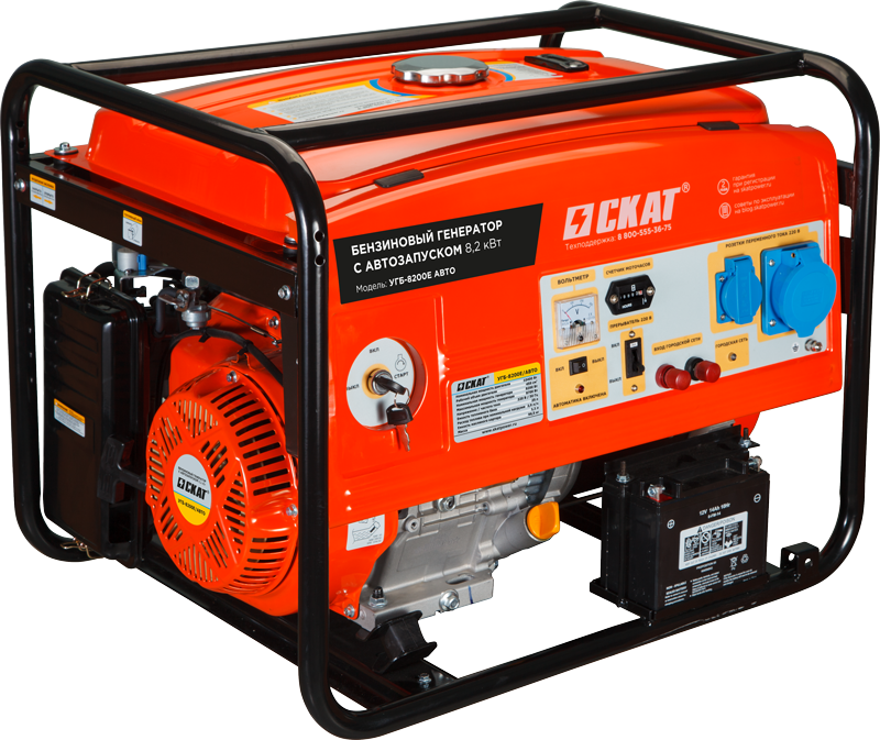 Установка генераторная бензиновая УГБ-8200Е/АВТО
