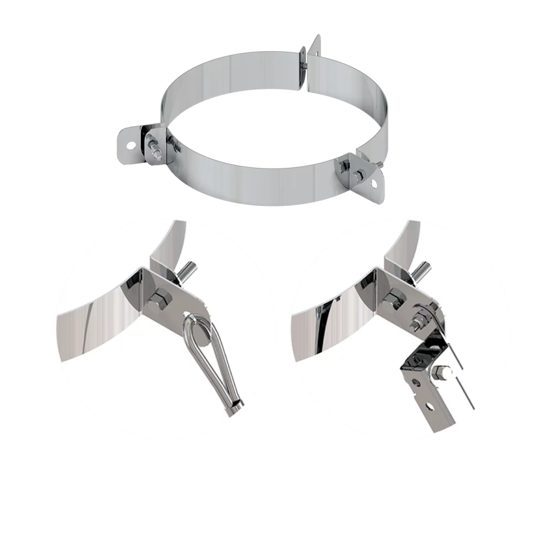 Хомут под растяжку составной (430) Ф197 (для сэндвича)