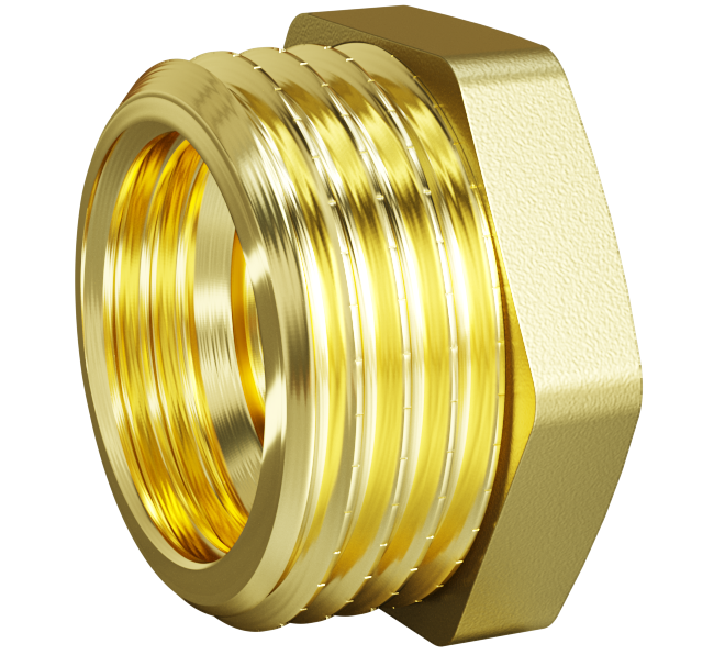 Футорка LD Pride DN25х15 (1"НР х 1/2" ВР) латунь