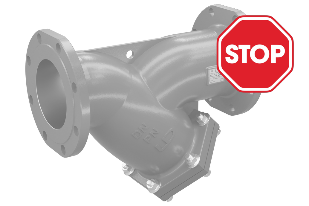 Фильтр сетчатый фланцевый LD ФСФ У-образный чугунный DN 50 PN 16