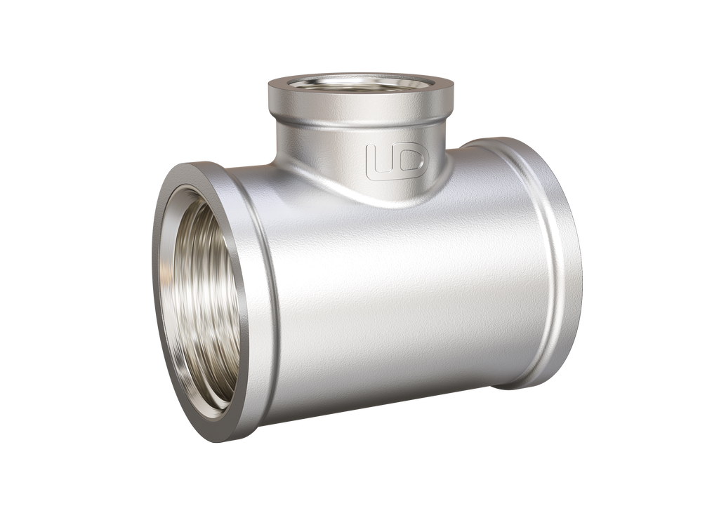 Тройник переходной LD Pride DN25х20х25 (1"ВР х 3/4"ВР х 1"ВР) латунь никель с биркой