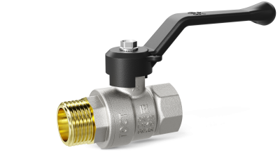 Кран шаровой латунный LD Pride 47.50.В-Н.Р Ду 50 Ру 25 рычаг