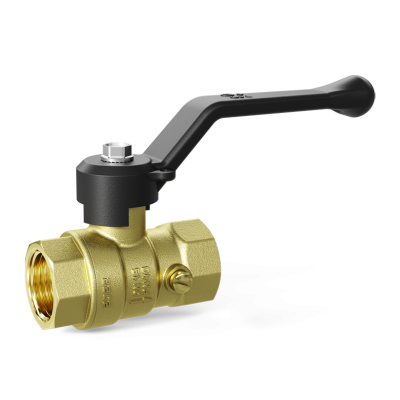 Кран шаровой латунный для манометра LD Pride 44.15.В-В.2М.Р Ду 15 Ру 40 рычаг с биркой