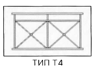 Пешеходное ограждение ограничивающее (ПО)