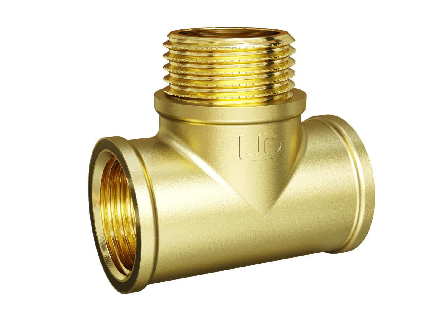 Тройник LD Pride DN20 (3/4") ВР/НР/ВР латунь