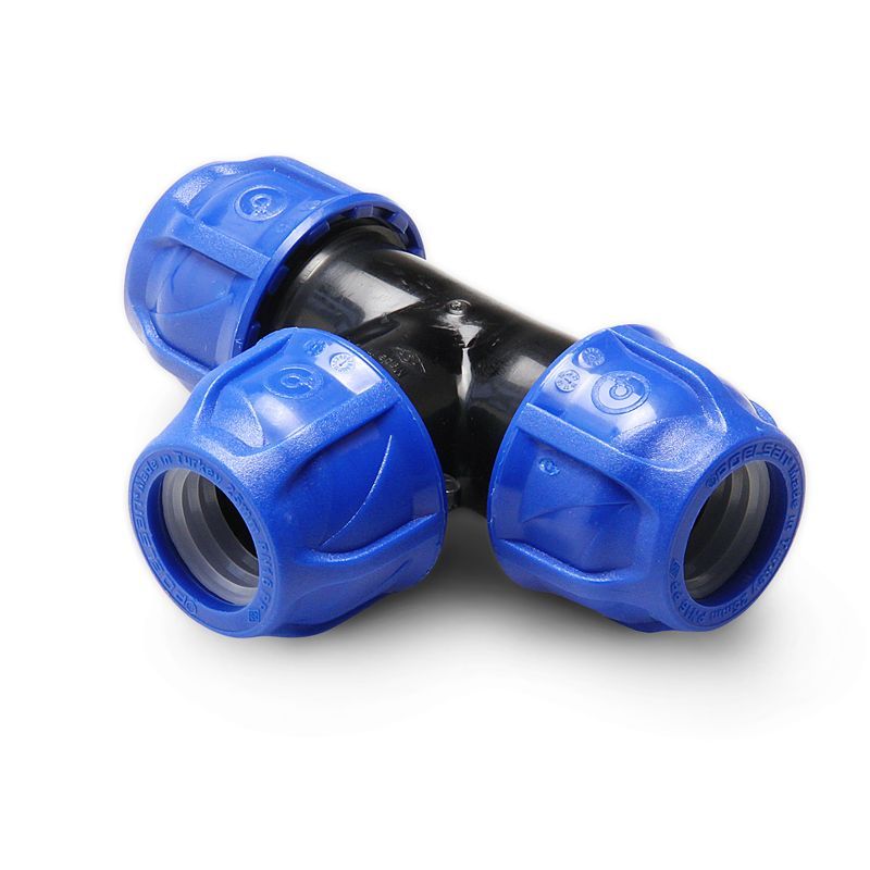 Тройник ПНД компрессионный соединительный Ø 110 POELSAN Blue (Турция)