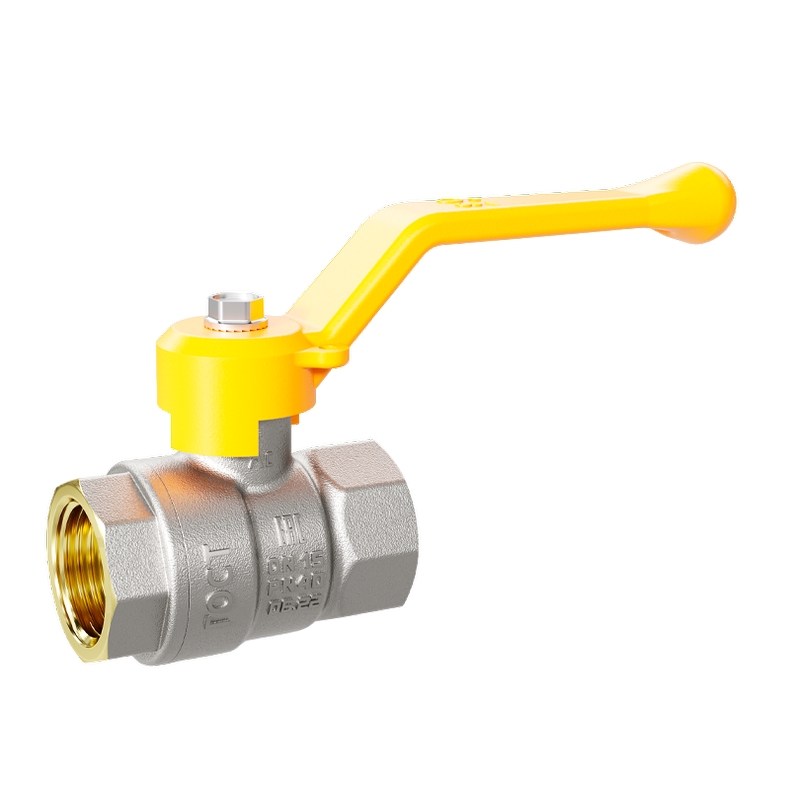 Кран шаровой латунный LD Pride 47.15.В-В.Р GAS Ду 15 Ру 40 рычаг с биркой