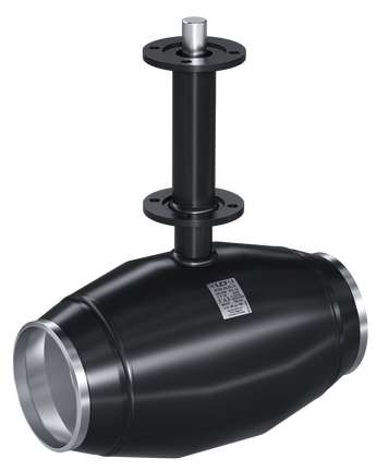 Кран шаровый LD для подземной установки КШЦП Э Gas 100/080.025.Н/П.02. из стали 20 Ду100/80 Ру2,5МПа Н=1500мм под электропривод