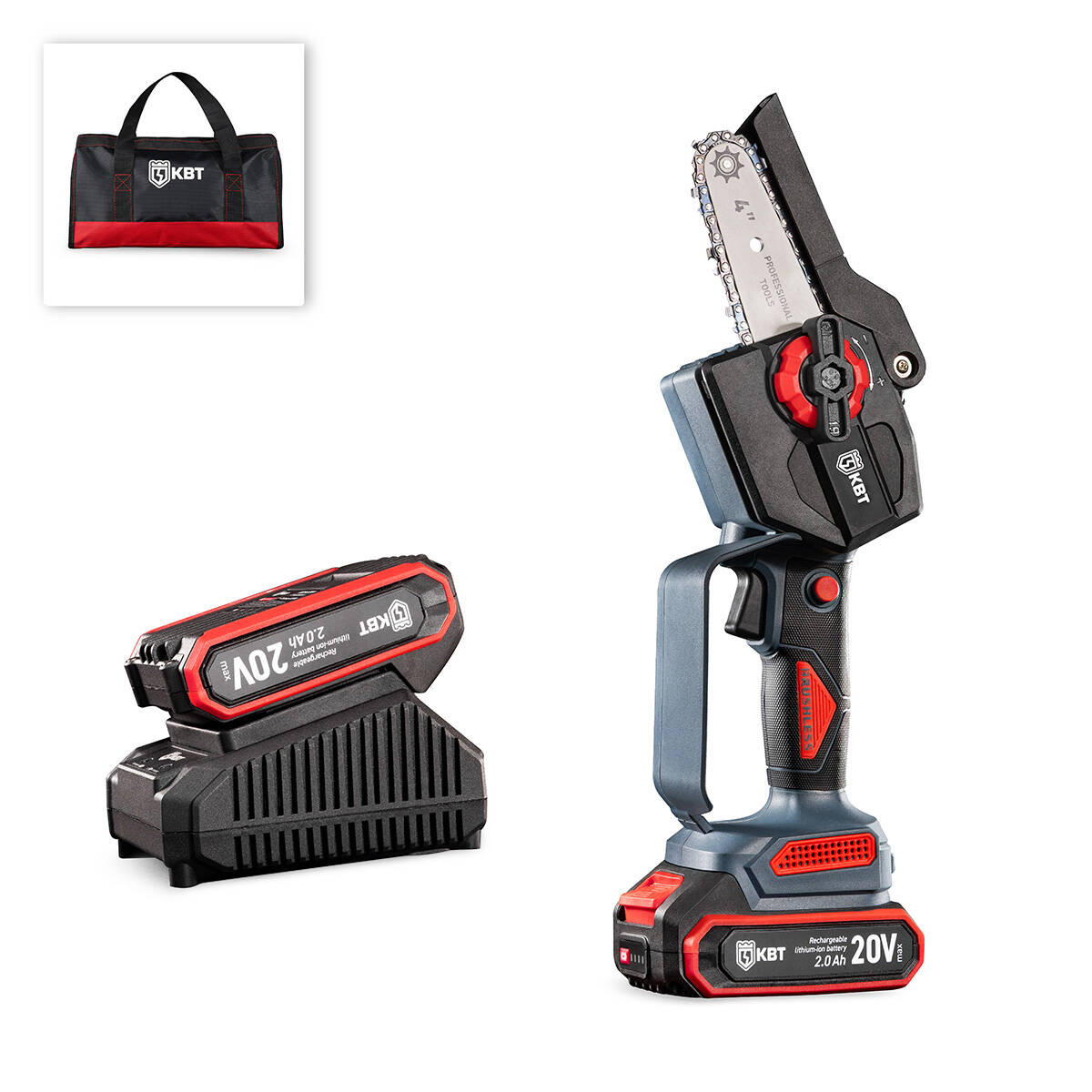 CBS-20-04 серия ПРОФИ КВТ CBS-20-04 серия ПРОФИ Пила цепная аккумуляторная