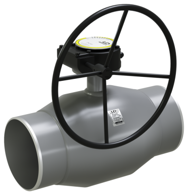 Кран шаровый LD КШЦПР Regula из стали 20 Ду150/125 Ру2,5МПа с редуктором