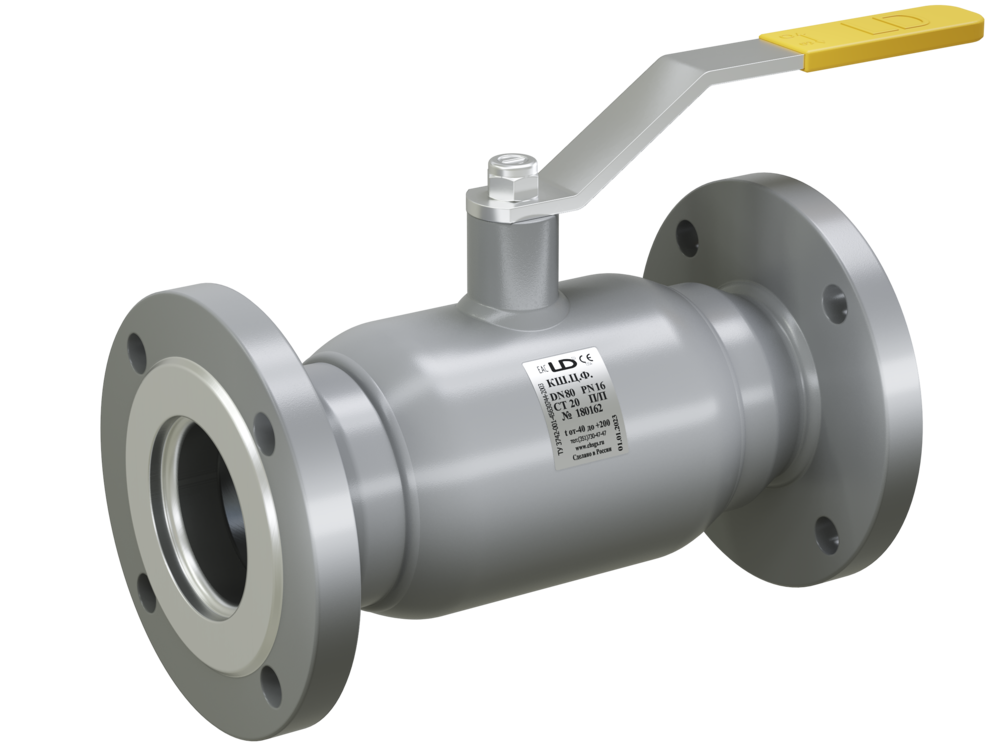 Кран шаровый LD КШЦФ из стали 20 Ду125 Ру1,6МПа полнопроходной