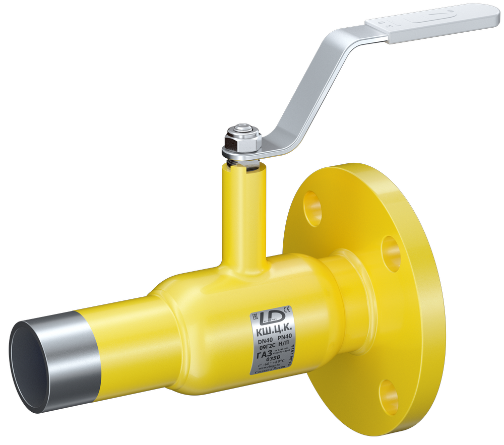 Кран шаровый LD КШЦК Energy Gas 200/150.025.Н/П.03. (фланец/приварка) из стали 09Г2С Ду200/150 Ру2,5МПа