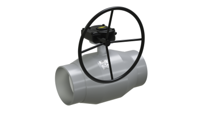 Кран шаровый LD КШЦПР из стали 20 Ду200 Ру1,6МПа полнопроходной с редуктором