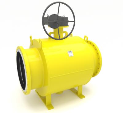 Кран шаровый LD КШЦФ Р Gas 700/600.025.Н/П.02. из стали 20 Ду700/600 Ру2,5МПа с редуктором