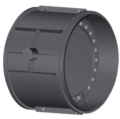 Клапан обратный дисковый с резиновым уплотнением Ду 700 Ру 1,6 под приварку