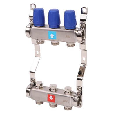 Коллектор без расходомеров, 3 выхода
