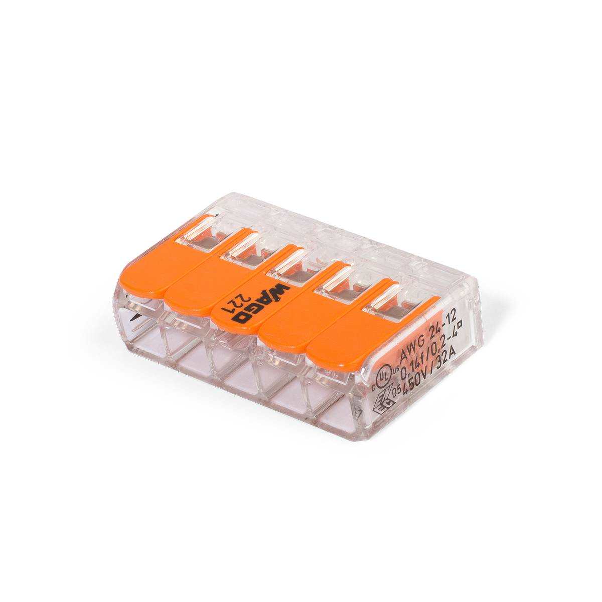 Wago 221–415 Wago Wago 221–415 Клемма компактная рычажковая универсальная